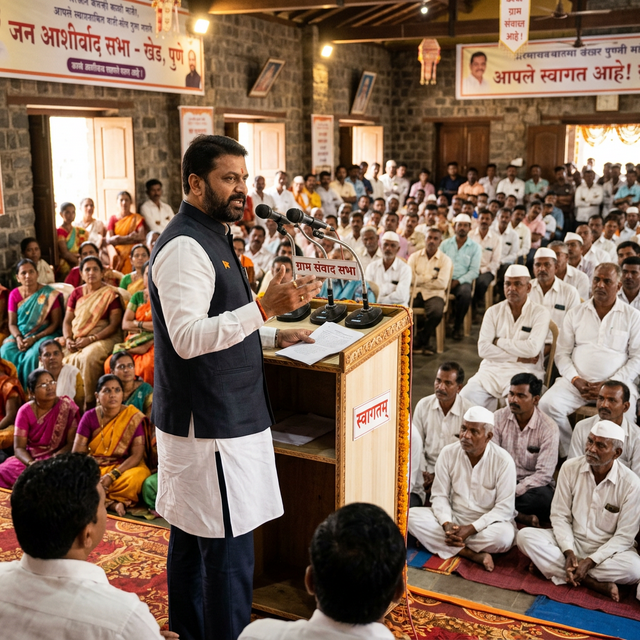 Community gathering addressed by MLA Suhas Kande